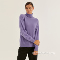 Herbst Purple Damen Lose Mode gestrickt